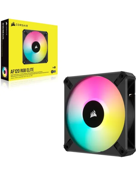 Corsair iCUE AF120 RGB ELITE Ventilador PWM de 120 mm Negro