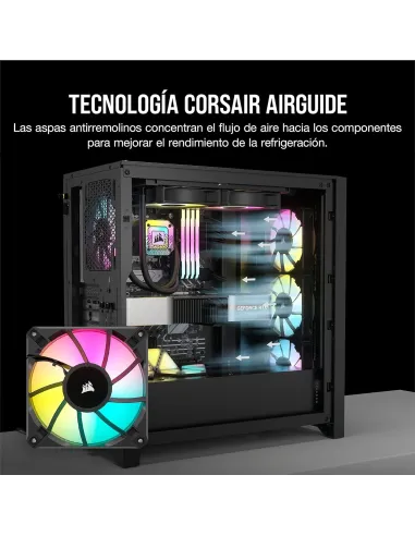 Corsair iCUE AF120 RGB ELITE Ventilador PWM de 120 mm Negro