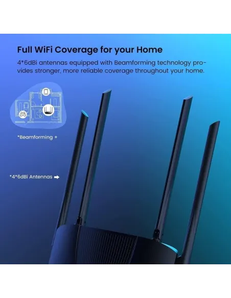 Tenda TX9 PRO Router Gigabit Inalámbrico WiFi 6 Doble Banda MU-MIMO AX3000