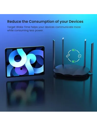 Tenda TX9 PRO Router Gigabit Inalámbrico WiFi 6 Doble Banda MU-MIMO AX3000