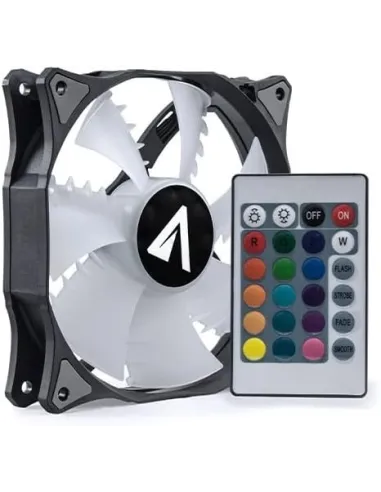 ABYSM RGB SLED Ventilador 120 mm Negro/Blanco