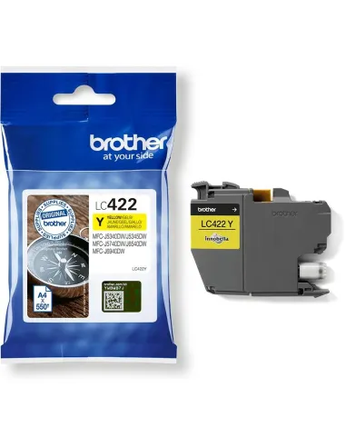 Brother LC422Y Cartucho de Tinta Amarillo