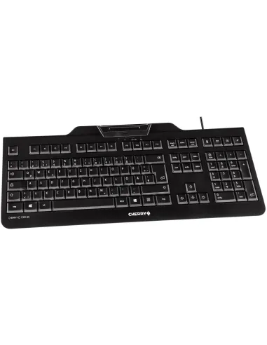 Cherry JK-A0100ES-2 Teclado con Lector de DNIe Negro