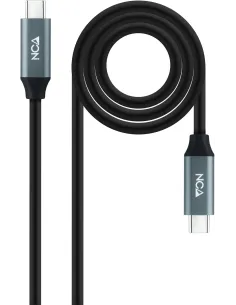 Nanocable Cable USB-C 3.2 Gen2x2 100W 4K 50cm Negro-CABL56081