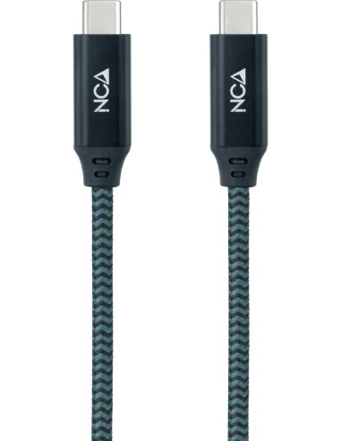 Nanocable 10.01.4301-L150-COMB Cable USB-C 3.2 Gen2x2 4K/60Hz 1.5M Gris/Negro