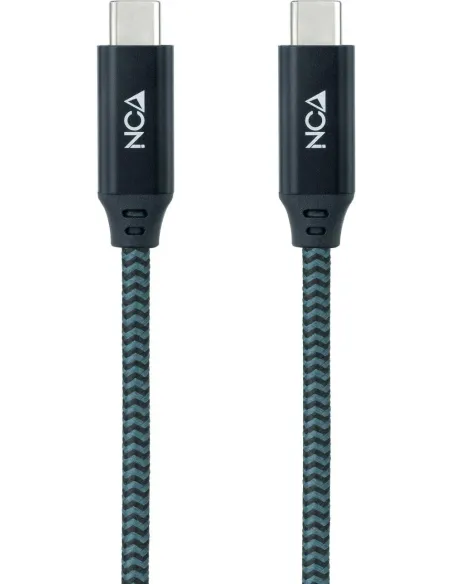 Nanocable 10.01.4301-L150-COMB Cable USB-C 3.2 Gen2x2 4K/60Hz 1.5M Gris/Negro