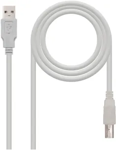Nanocable 10.01.0102 Cable USB A 2.0 a USB B Macho/Macho 10M Beige-CABL35995