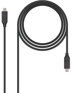 Nanocable 10.01.4101 Cable USB-C 3.2 Gen 2 Macho/Macho 1M Negro-CABL48366