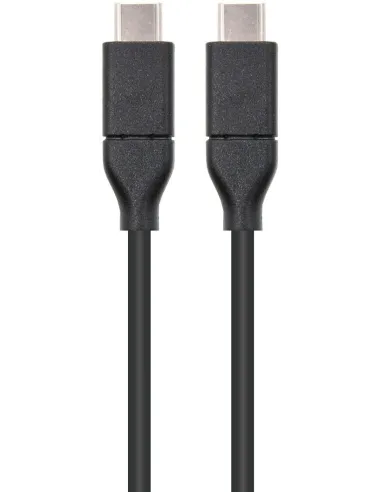 Nanocable 10.01.4101 Cable USB-C 3.2 Gen 2 Macho/Macho 1M Negro