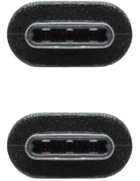 Nanocable 10.01.4101 Cable USB-C 3.2 Gen 2 Macho/Macho 1M Negro