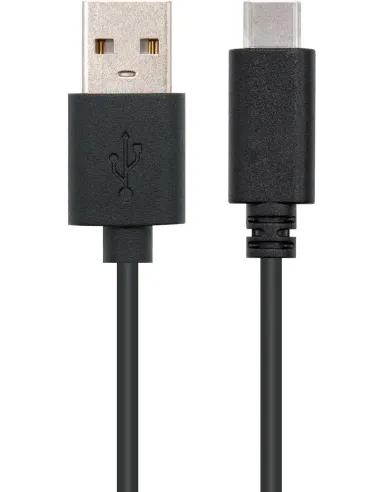 Nanocable 10.01.2101 Cable USB-C a USB-A Macho/Macho Negro 1m