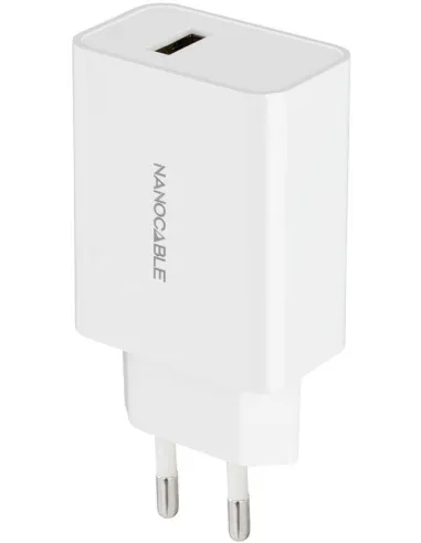 Nanocable 10.10.2003 Cargador USB 5V/2.1A Blanco