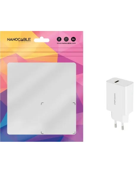 Nanocable 10.10.2003 Cargador USB 5V/2.1A Blanco