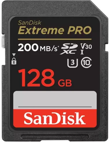 SanDisk Extreme Pro 128GB UHS-I Clase 10 U3 V30