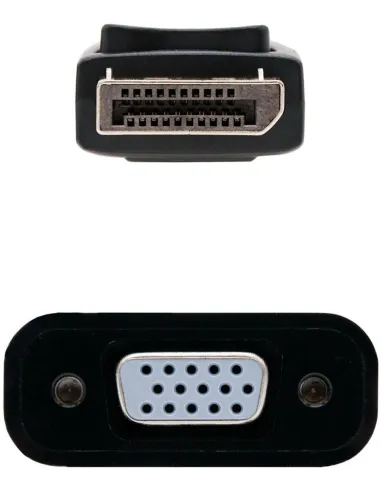 Nanocable 10.16.0602 Conversor DisplayPort a SVGA 15cm Negro