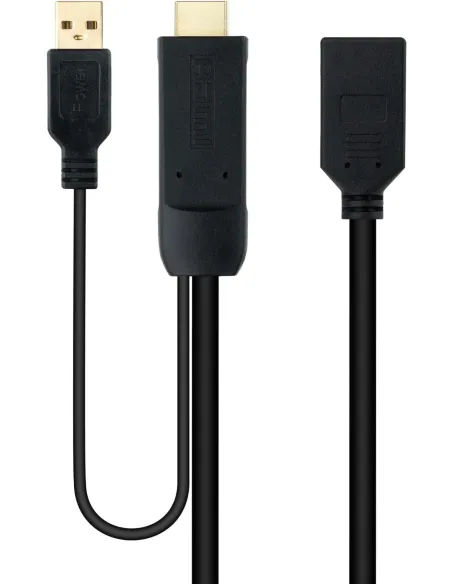 Nanocable 10.16.0205 Conversor HDMI a DisplayPort Macho/Hembra 20cm Negro