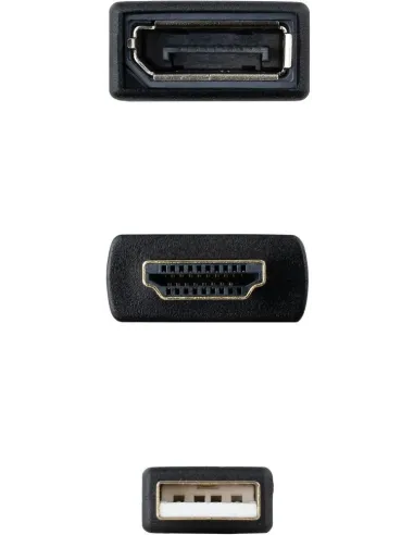 Nanocable 10.16.0205 Conversor HDMI a DisplayPort Macho/Hembra 20cm Negro