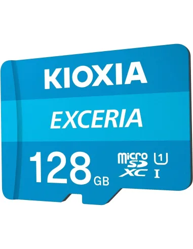 Kioxia Exceria MicroSDXC 128GB UHS-I U1 Clase 10 + Adaptador SD