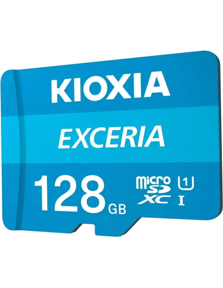 Kioxia Exceria MicroSDXC 128GB UHS-I U1 Clase 10 + Adaptador SD