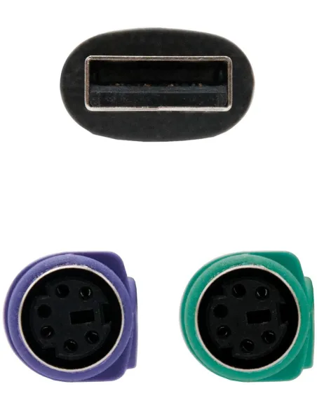 Nanocable 10.03.0101 Conversor de Audio PS/2 a USB 15 cm Negro