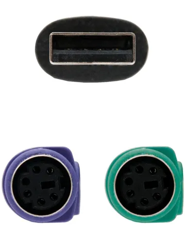 Nanocable 10.03.0101 Conversor de Audio PS/2 a USB 15 cm Negro