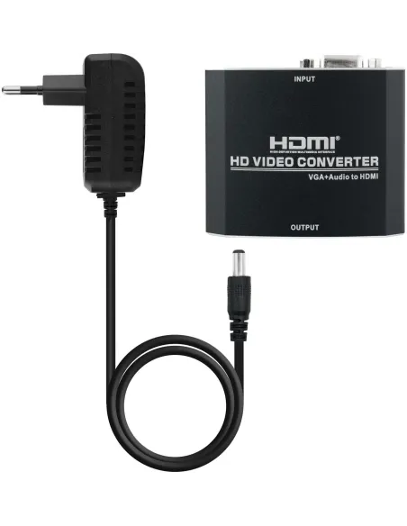 Nanocable 10.16.2101-BK Conversor SVGA+Audio a HDMI Full HD Negro