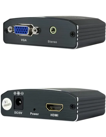 Nanocable 10.16.2101-BK Conversor SVGA+Audio a HDMI Full HD Negro