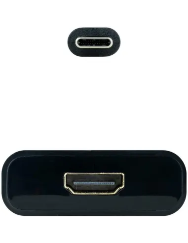 Nanocable 10.16.4102-BK Conversor USB-C a HDMI 4K Macho/Hembra 15cm Negro