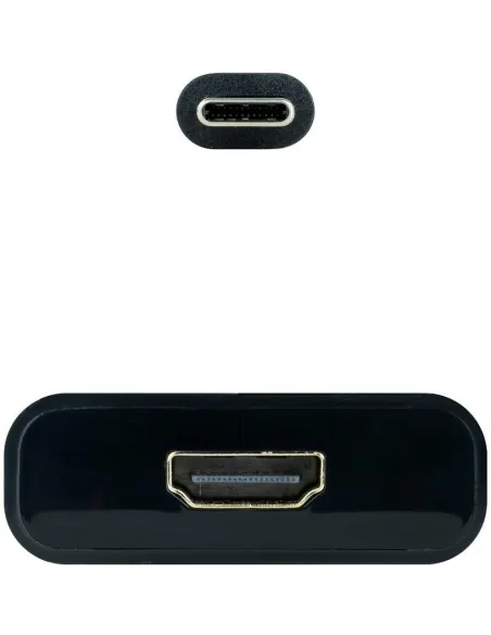 Nanocable 10.16.4102-BK Conversor USB-C a HDMI 4K Macho/Hembra 15cm Negro