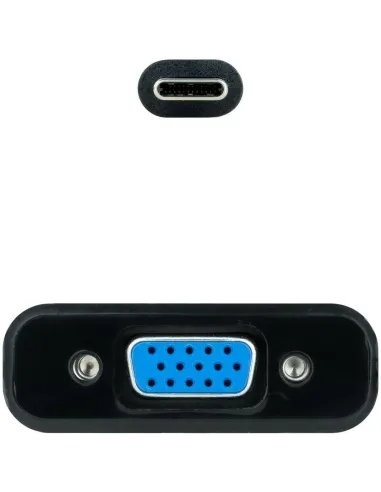 Nanocable 10.16.4101-BK Conversor USB-C a VGA Macho/Hembra 10cm Negro