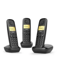 Gigaset A170 Teléfonos Fijos Digitales 3 Unidades Negro-NTETIN0158