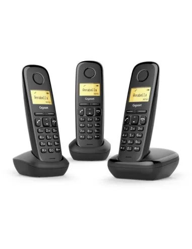 Gigaset A170 Teléfonos Fijos Digitales 3 Unidades Negro