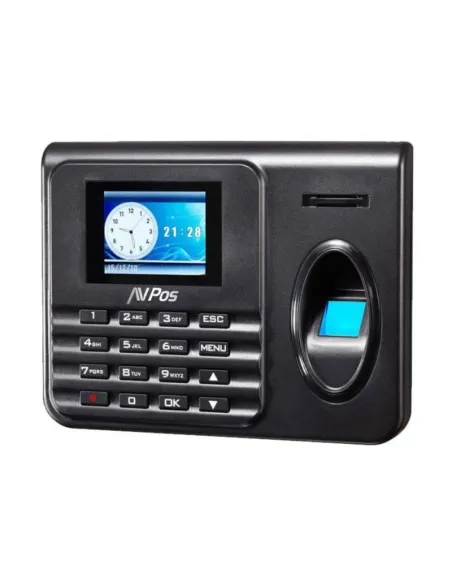 AVPos CPB80 Terminal Biométrico de Control de Presencia Negro