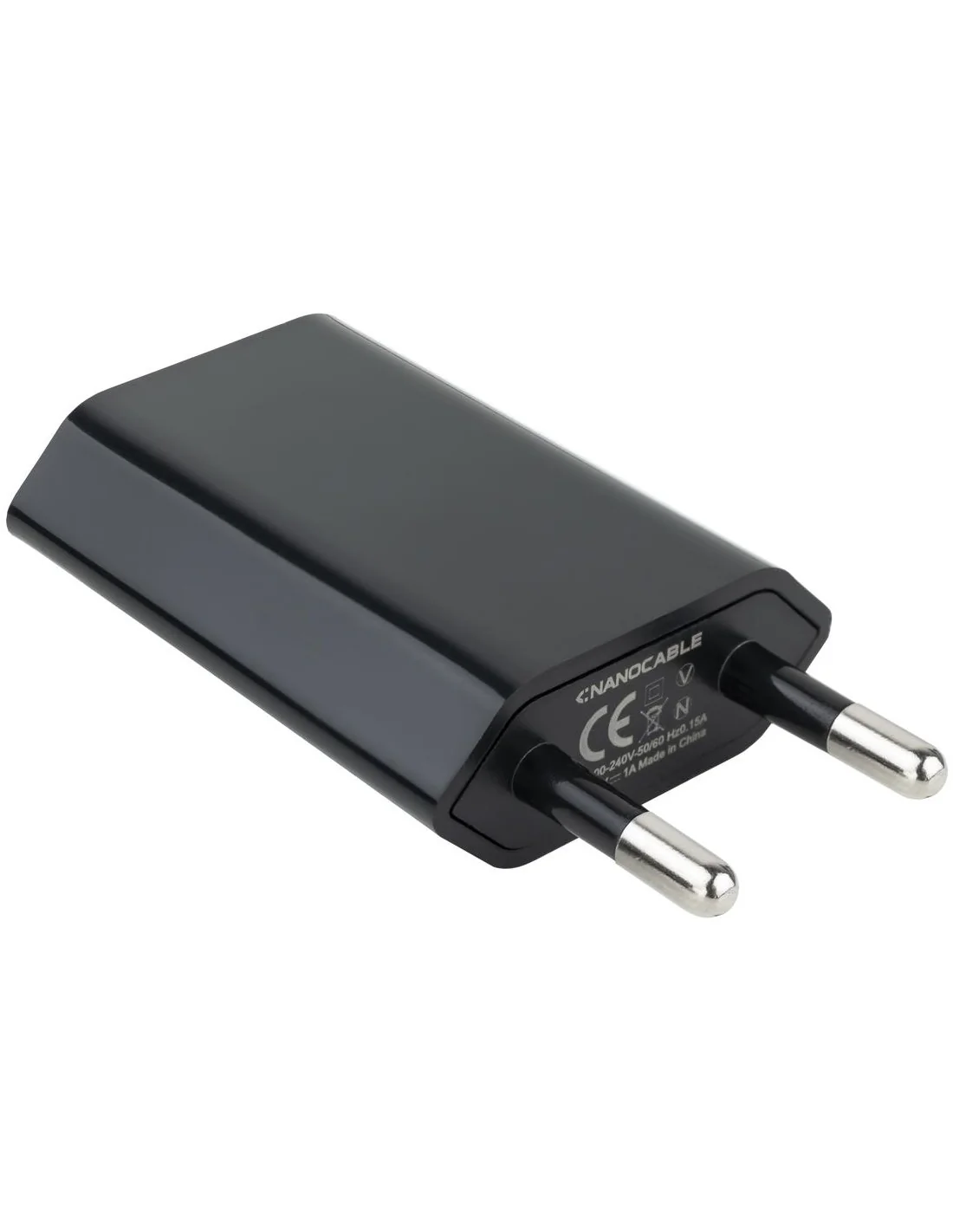 Nanocable 10.10.2002 Cargador USB 2.0 5W Negro