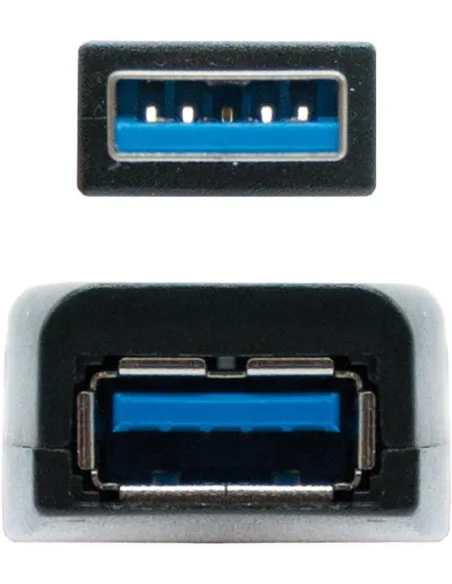 Nanocable 10.01.0313 Prolongador Amplificado USB A 3.0 a USB A Macho/Hembra 15M Negro