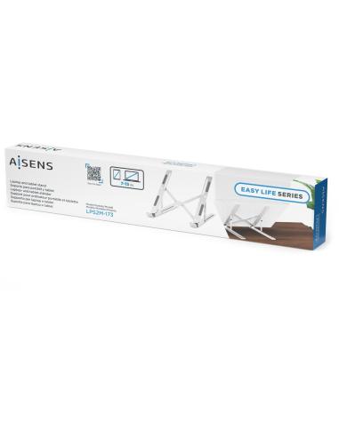 Aisens LPS2M-173 Soporte de Sobremesa Ajustable para Portátil/Tablet Blanco