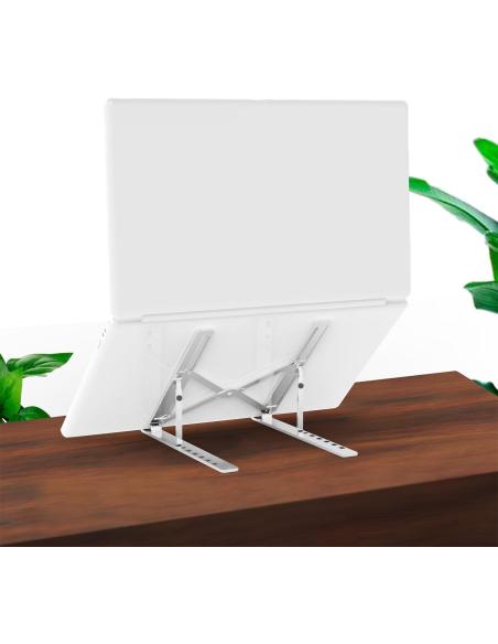 Aisens LPS2M-173 Soporte de Sobremesa Ajustable para Portátil/Tablet Blanco