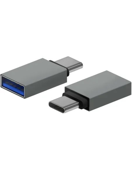 Aisens A108-0718 Mini Adaptador de Imagen USB-C a USB-A 22 mm Gris
