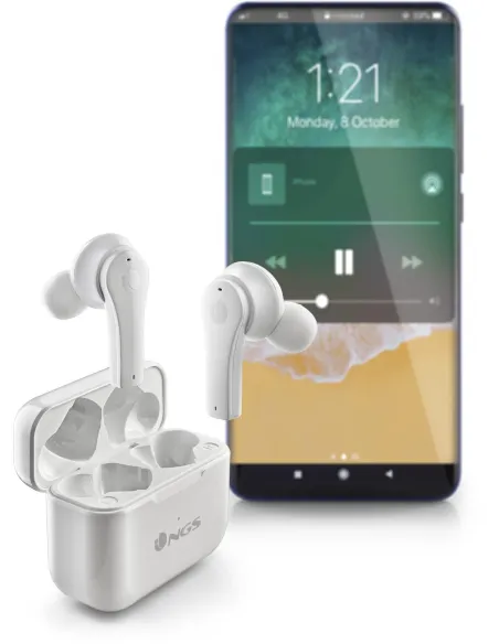 NGS Artica Bloom Auriculares Bluetooth Blancos