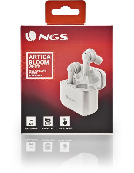 NGS Artica Bloom Auriculares Bluetooth Blancos