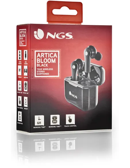 NGS Artica Bloom Auriculares Bluetooth Negros