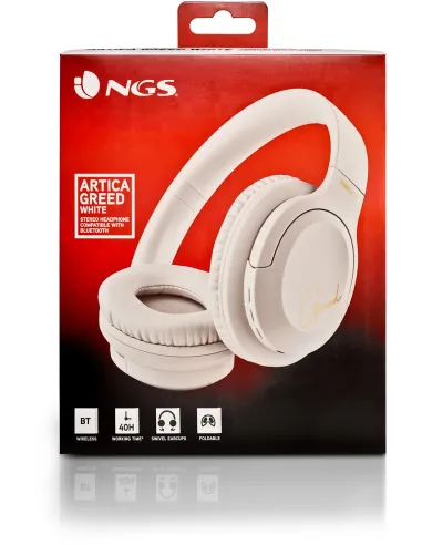 NGS Artica Greed White Auriculares Inalámbricos Bluetooth Blancos
