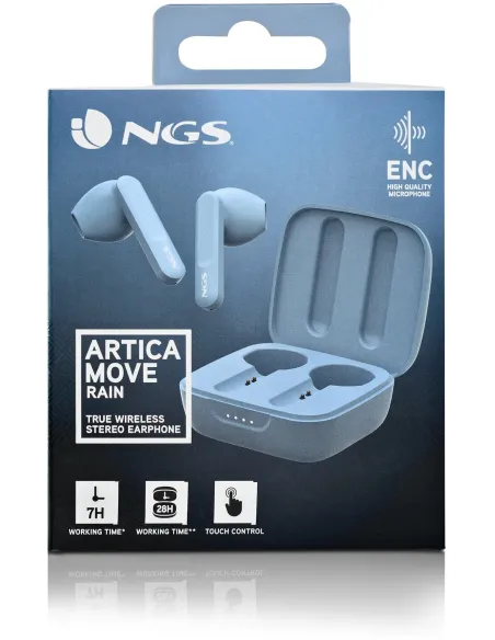 NGS Artica Move Auricular Inalámbrico Azul