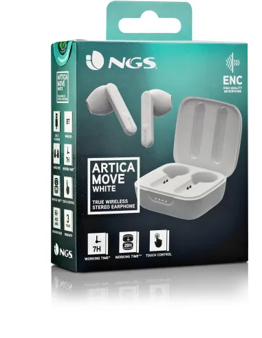 NGS Artica Move Auricular Inalámbrico Blanco