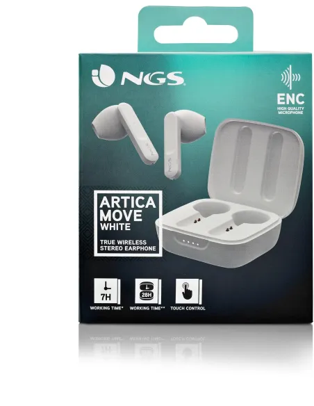 NGS Artica Move Auricular Inalámbrico Blanco