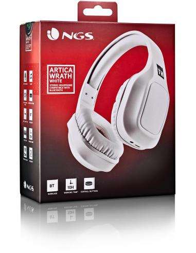 NGS Artica Wrath White Auriculares Inalámbricos Bluetooth Blanco