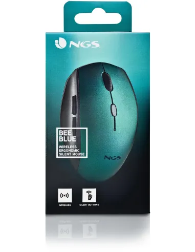 NGS BEEBLUE Ratón Inalámbrico 1600DPI Azul