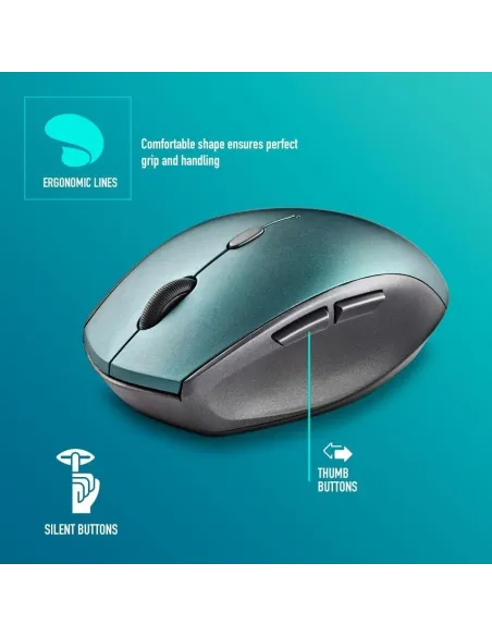 NGS BEEBLUE Ratón Inalámbrico 1600DPI Azul