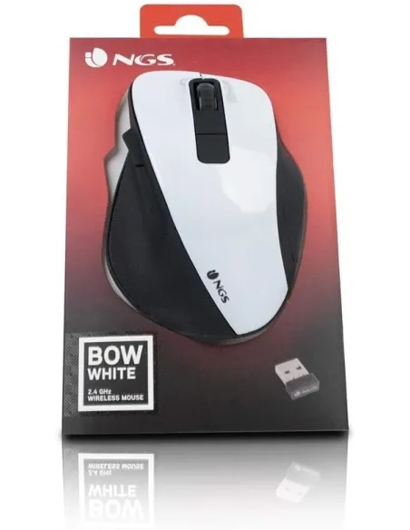 NGS Bow Ratón Inalámbrico Blanco