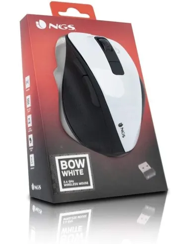 NGS Bow Ratón Inalámbrico Blanco
